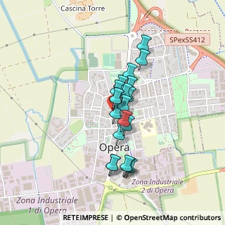 Mappa Via Resistenza, 20073 Opera MI, Italia (0.3105)