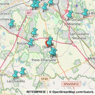 Mappa Via Resistenza, 20073 Opera MI, Italia (5.994)