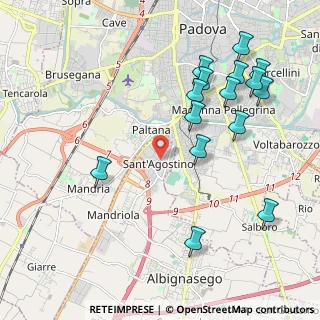 Mappa Via Giorgione, 35020 Mandriola-Sant'Agostino PD, Italia (2.32733)