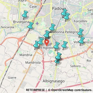 Mappa Via Giorgione, 35020 Mandriola-Sant'Agostino PD, Italia (1.85563)