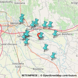 Mappa Via Aldo Moro, 37059 Zevio VR, Italia (6.71286)