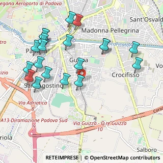 Mappa Via Guizza Conselvana, 35122 Padova PD, Italia (1.1385)