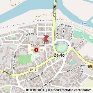 Mappa Via Chiarenzi, 20, 37059 Zevio, Verona (Veneto)