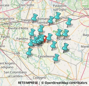Mappa Via Giandini, 26010 Offanengo CR, Italia (10.6785)