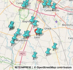 Mappa Via Gonterio, 25024 Leno BS, Italia (8.8845)