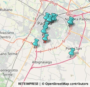 Mappa Via Tiberio Umberto Barbarani, 35125 Padova PD, Italia (3.21)