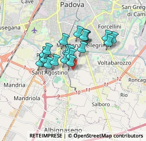 Mappa Via Tiberio Umberto Barbarani, 35125 Padova PD, Italia (1.314)