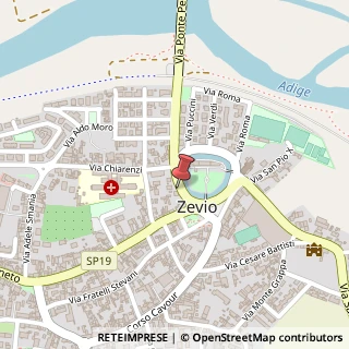 Mappa Via Ponte Perez, 23, 37059 Zevio, Verona (Veneto)