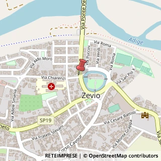 Mappa Via Chiarenzi, 2, 37059 Zevio, Verona (Veneto)