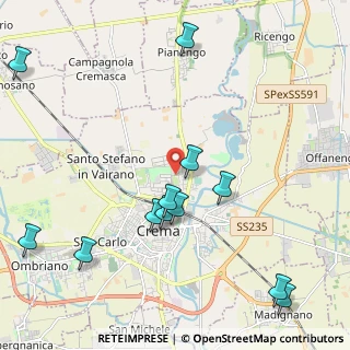 Mappa Via Antonio Montanaro, 26013 Crema CR, Italia (2.5325)