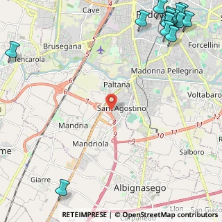 Mappa Via Galileo Galilei, 35020 Mandriola-Sant'Agostino PD, Italia (3.806)