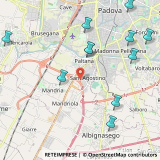 Mappa Via Galileo Galilei, 35020 Mandriola-Sant'Agostino PD, Italia (2.77909)