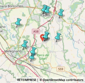 Mappa Via Nenni, 26837 Mulazzano LO, Italia (3.61364)