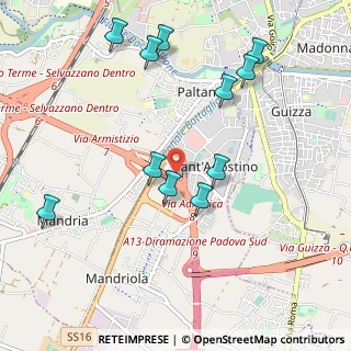 Mappa Via Raffaello Sanzio, 35020 Albignasego PD, Italia (1.08182)