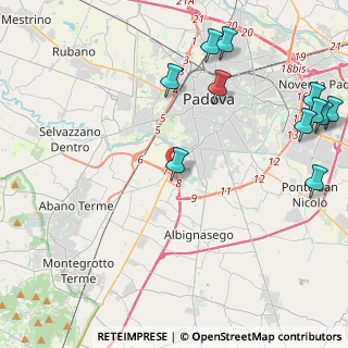 Mappa Via Raffaello Sanzio, 35020 Albignasego PD, Italia (5.66455)