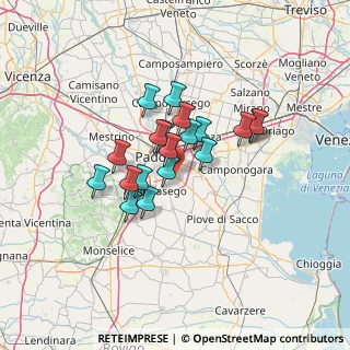 Mappa Via Vittorio Alfieri, 35020 Ponte San Nicolò PD, Italia (9.66316)
