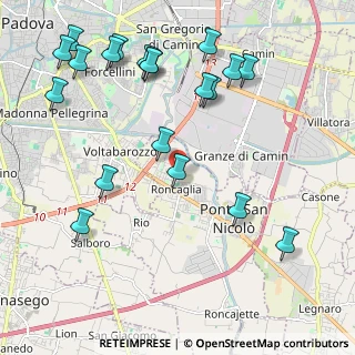 Mappa Via Vittorio Alfieri, 35020 Ponte San Nicolò PD, Italia (2.516)