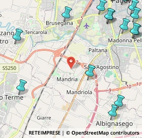 Mappa Via Oderzo, 35142 Padova PD, Italia (3.6895)