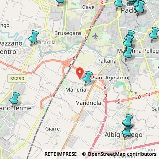 Mappa Via Oderzo, 35142 Padova PD, Italia (3.8255)