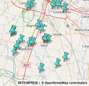 Mappa Via G.B. Galli, 25024 Leno BS, Italia (9.015)