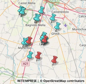 Mappa Via G.B. Galli, 25024 Leno BS, Italia (6.50105)