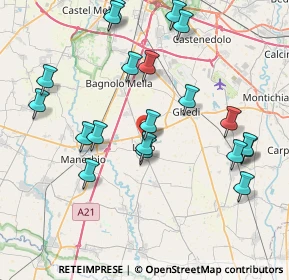 Mappa Via G.B. Galli, 25024 Leno BS, Italia (8.4145)