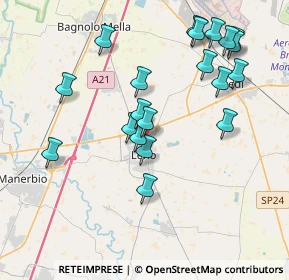Mappa Via G.B. Galli, 25024 Leno BS, Italia (3.977)