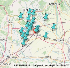 Mappa Corso Aosta, 13048 Santhià VC, Italia (10.845)