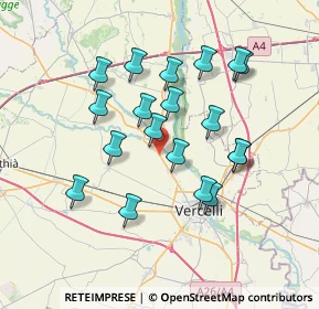 Mappa Strada Statale, 13030 Caresanablot VC, Italia (6.55263)