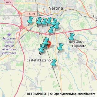 Mappa Strada Marzar, 37135 Verona VR, Italia (2.92813)