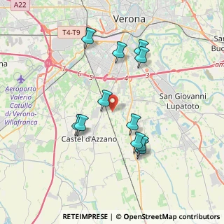 Mappa Strada Marzar, 37135 Verona VR, Italia (3.51545)