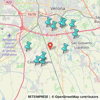 Mappa Strada Marzar, 37135 Verona VR, Italia (3.71636)