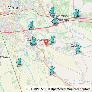 Mappa Via 3 Ponti, 37059 Zevio VR, Italia (4.82727)