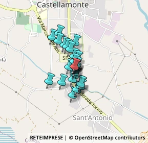 Mappa SP per Torino, 10081 Castellamonte TO, Italia (0.2069)