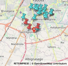 Mappa Via Guido Gozzano, 35125 Padova PD, Italia (1.947)