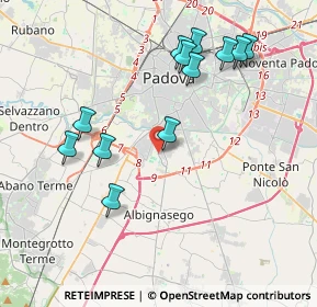 Mappa Via Guido Gozzano, 35125 Padova PD, Italia (4.055)