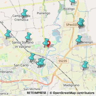Mappa Via dei Carmelitani, 26013 Crema CR, Italia (2.74083)