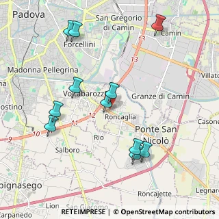 Mappa Via S. Pellico, 35020 Ponte San Nicolò PD, Italia (2.13182)