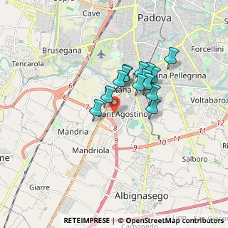 Mappa Via Galileo Galilei, 35020 Sant'Agostino PD, Italia (1.265)