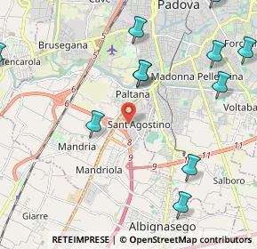 Mappa Via Galileo Galilei, 35020 Sant'Agostino PD, Italia (2.72)