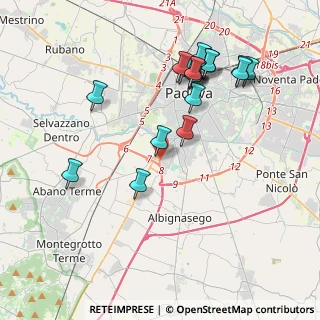 Mappa Via Galileo Galilei, 35020 Sant'Agostino PD, Italia (4.07944)