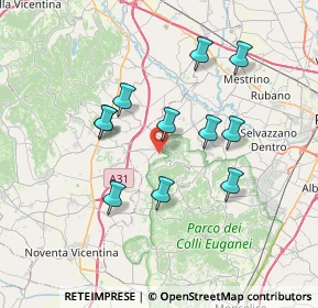 Mappa 35030 Rovolon PD, Italia (6.38727)