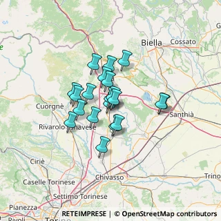 Mappa Via John Kennedy, 10019 Strambino TO, Italia (9.0535)
