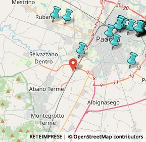 Mappa Direttissima per Abano Terme, 35142 Padova PD, Italia (6.48)