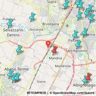 Mappa Direttissima per Abano Terme, 35142 Padova PD, Italia (3.7375)