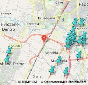 Mappa Direttissima per Abano Terme, 35142 Padova PD, Italia (2.9865)