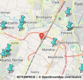Mappa Direttissima per Abano Terme, 35142 Padova PD, Italia (3.29462)