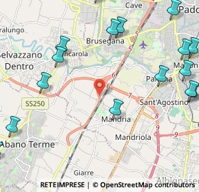 Mappa Direttissima per Abano Terme, 35142 Padova PD, Italia (3.02438)