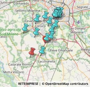 Mappa Cascina S. Marta, 20080 Zibido San Giacomo MI, Italia (6.989)