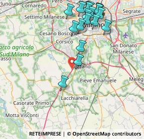 Mappa Cascina S. Marta, 20080 Zibido San Giacomo MI, Italia (9.555)